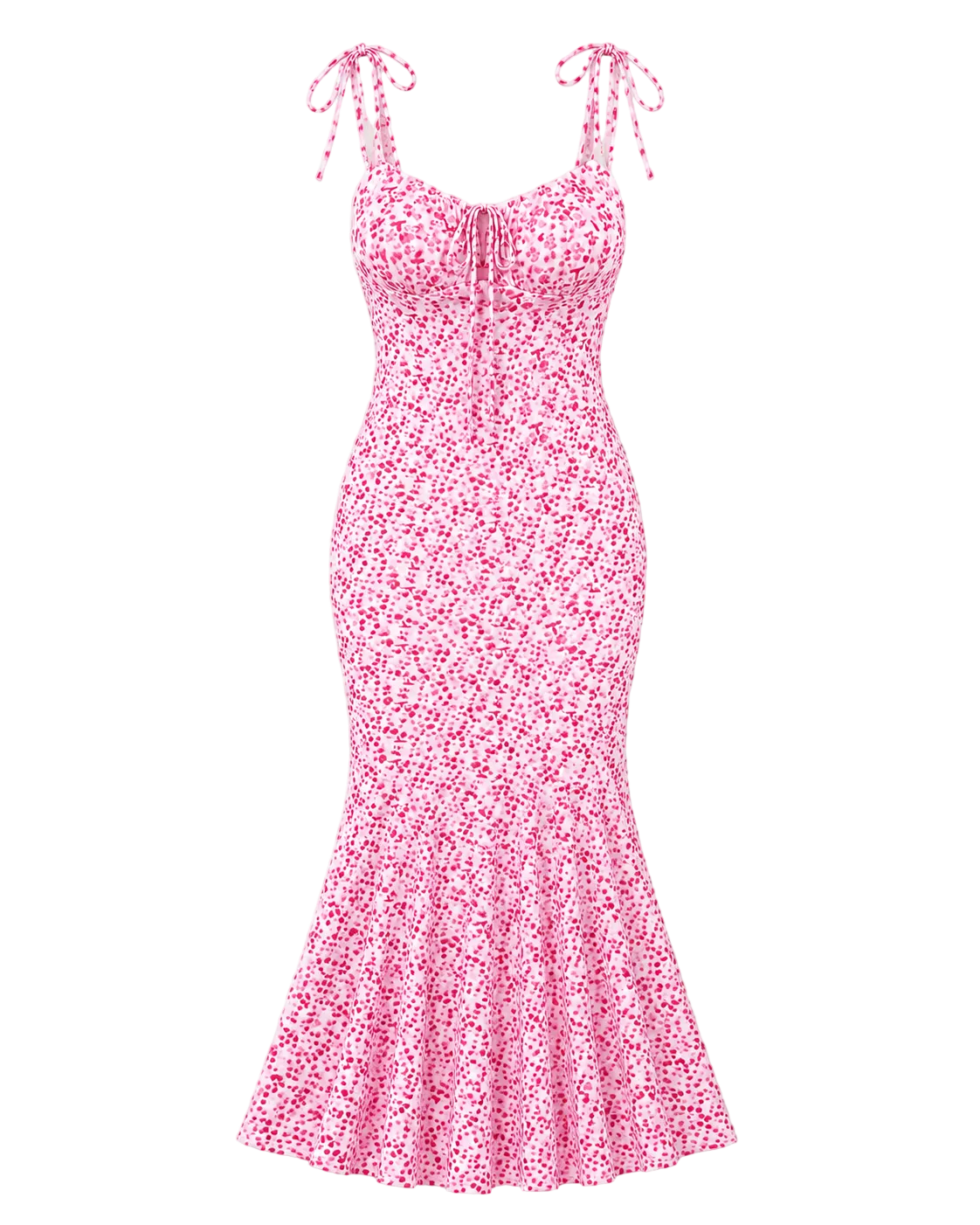 The Bloom Mermaid Dress - Pink