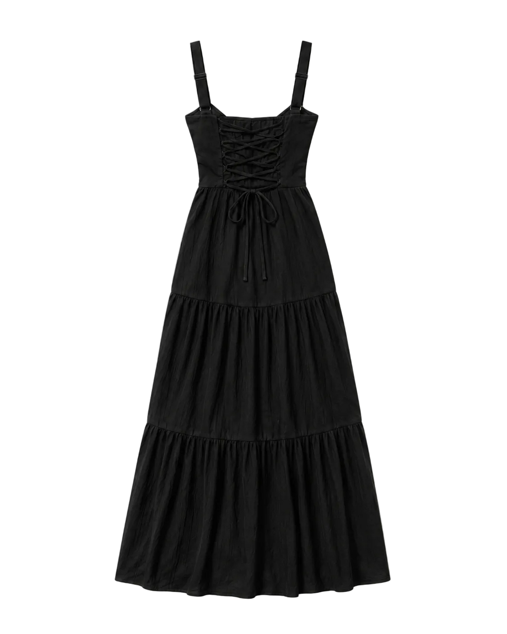 The Corset Slit Dress — Black
