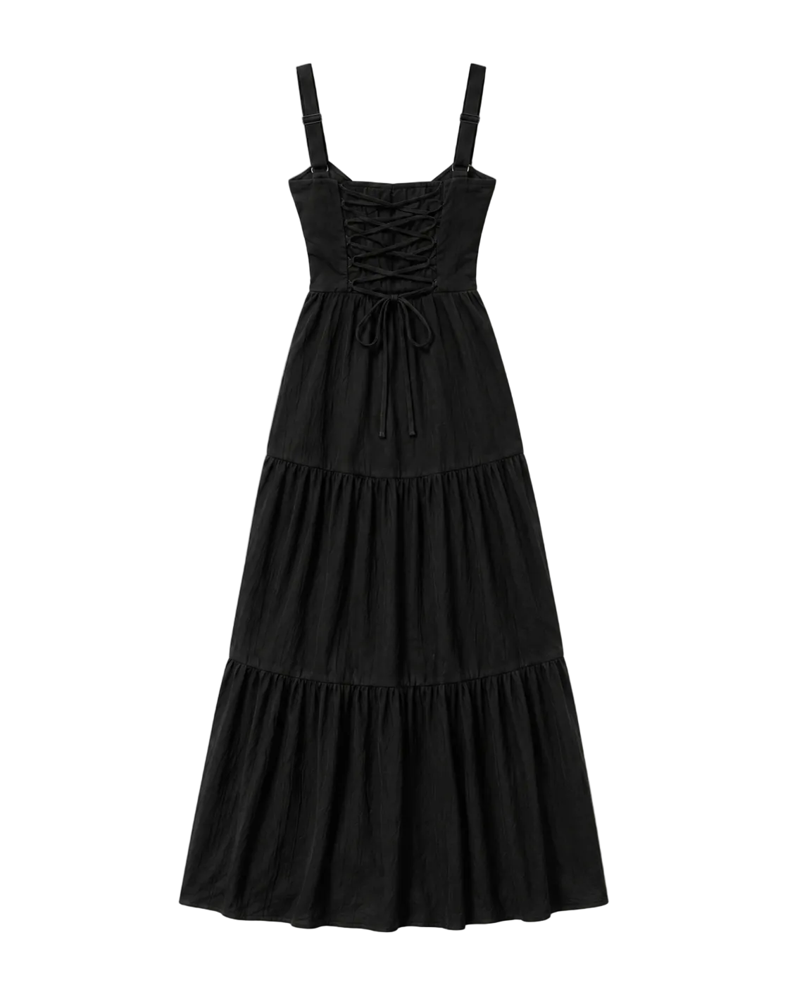 The Corset Slit Dress — Black
