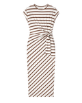 The Twist Stripe Midi - Brown/Cream