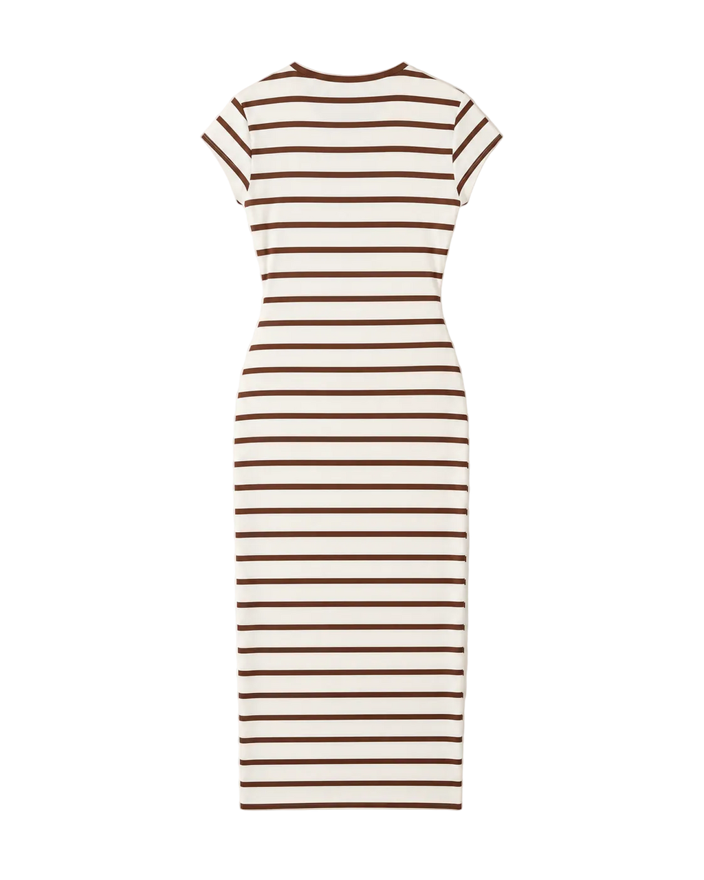 The Twist Stripe Midi - Brown/Cream