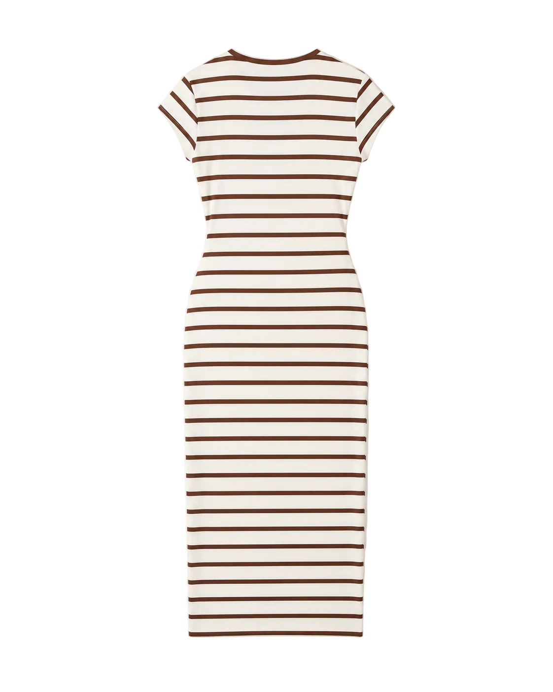 The Twist Stripe Midi - Brown/Cream