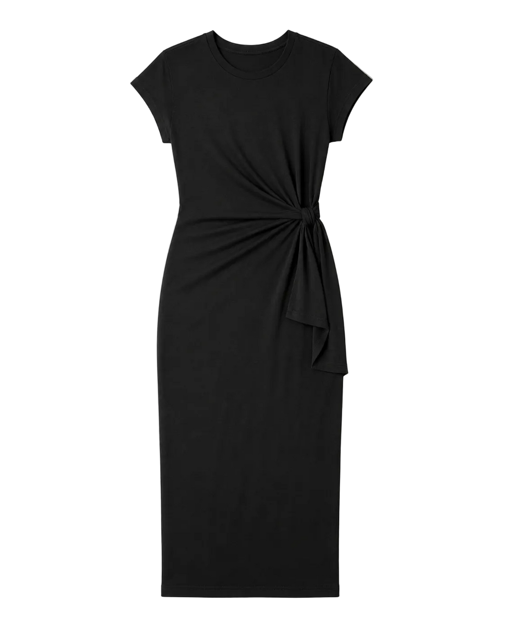 The Twist Stripe Midi - Black